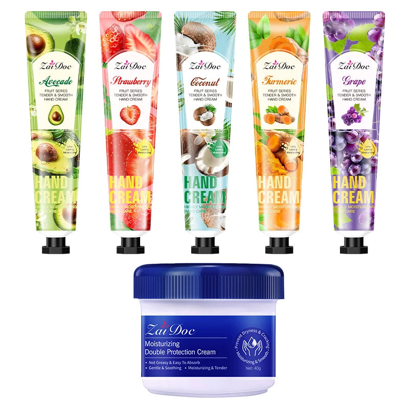 ZaiDoc Fruit Hand Cream and Foot Care Moisturizing Set