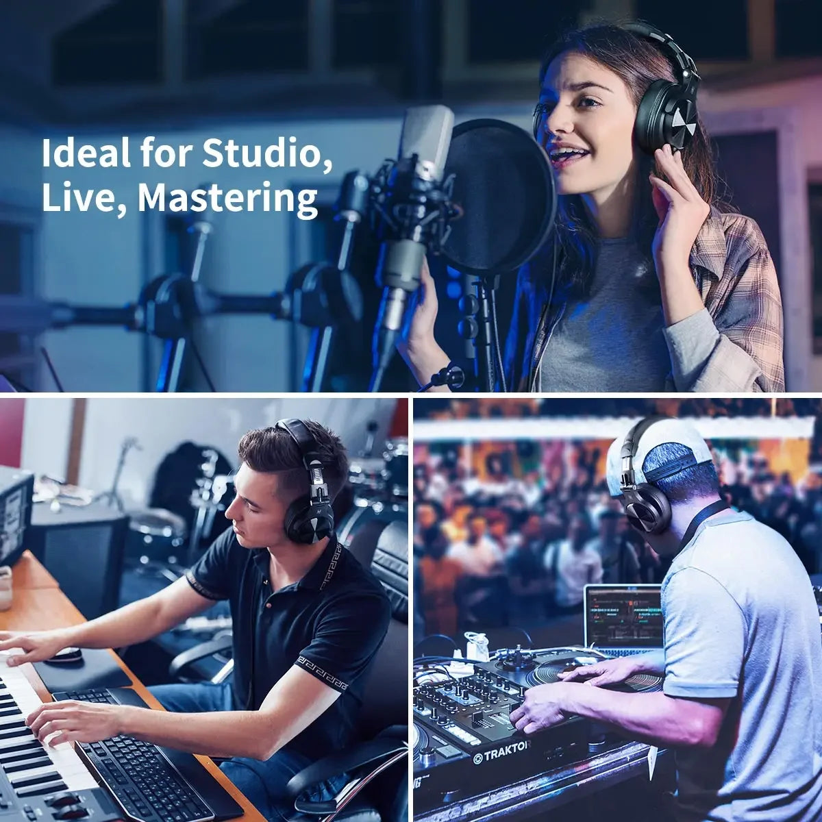 Oneodio A71 Wired HiFi Studio Headphones With Microphone