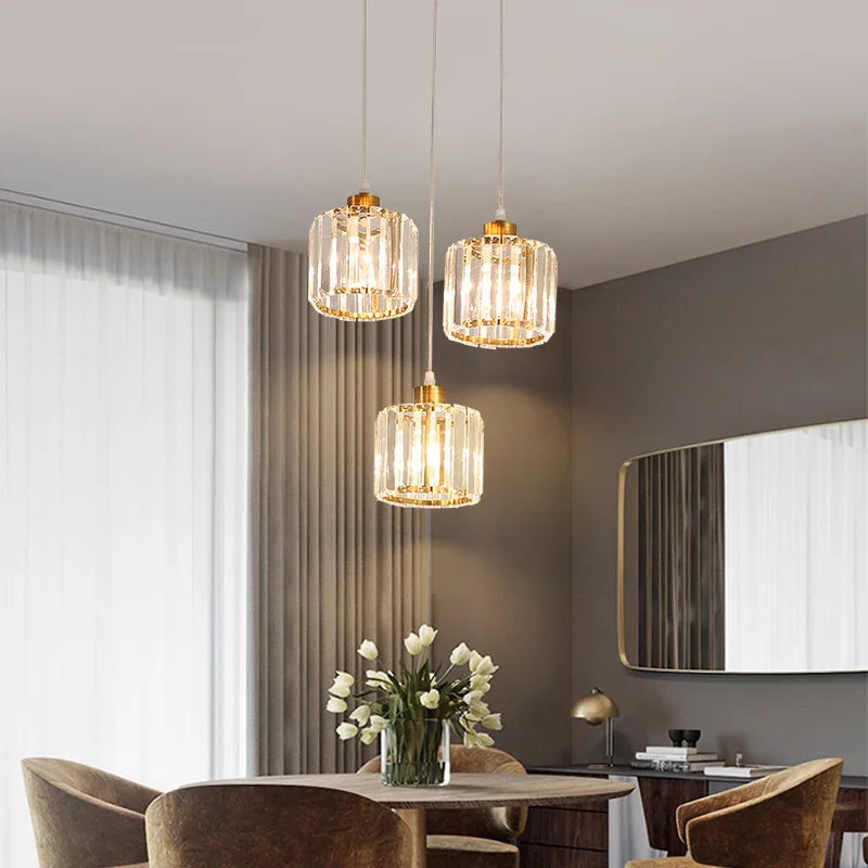 VETRULUS Modern K9 Crystal Ceiling Chandelier Pendant Light