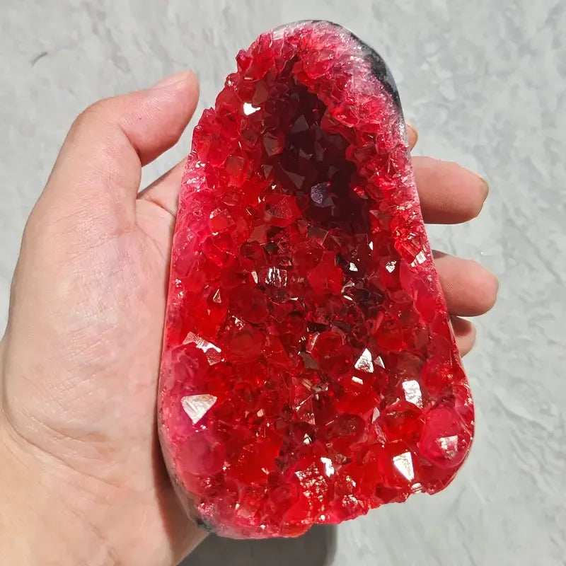 CrystalHola Geode Cluster Decorative Home And Office Accent