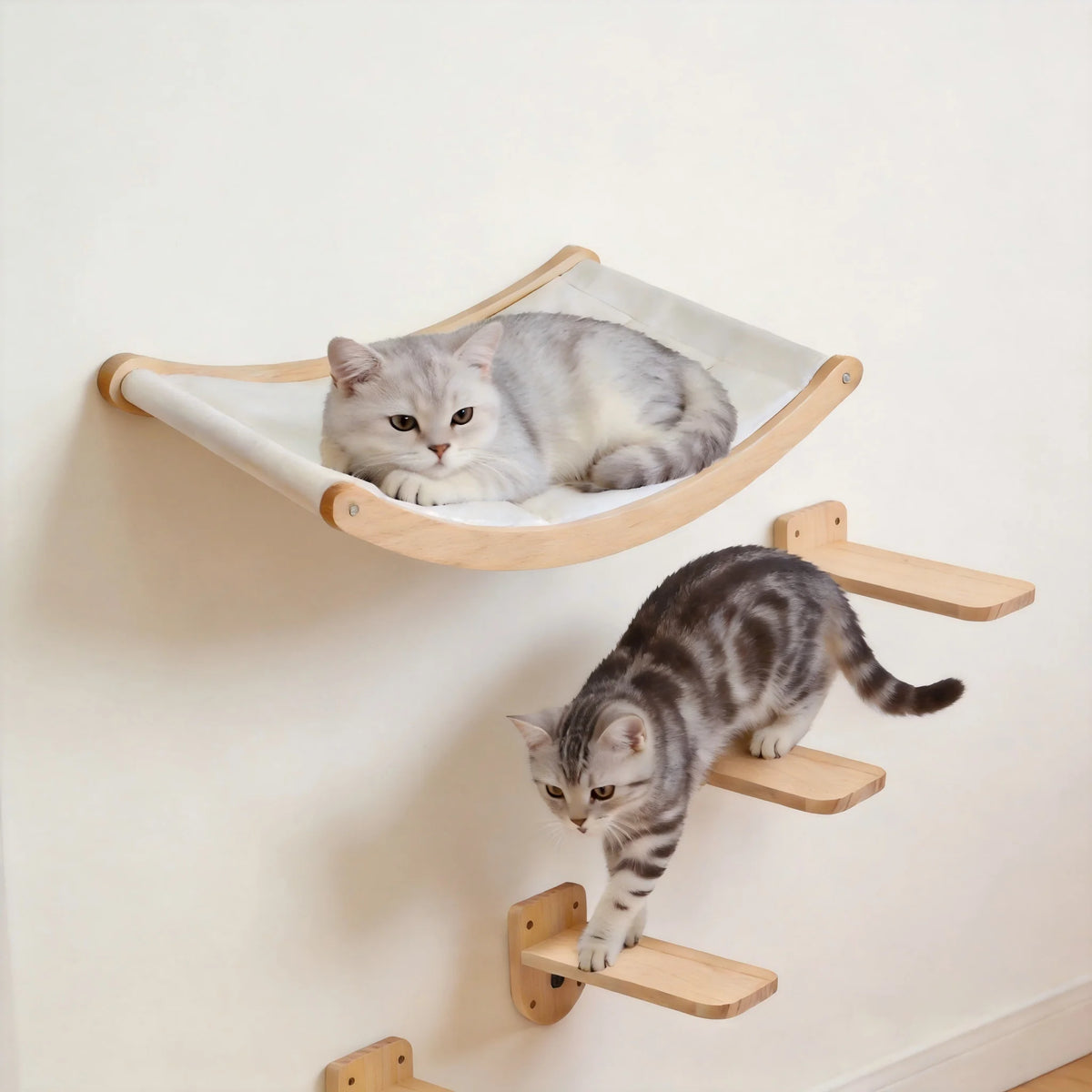 CWV Wall Mounted Sisal Cat Bridge for Climbing and Play