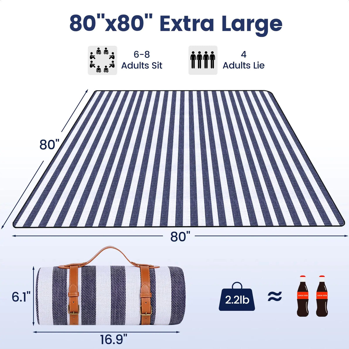 Waterproof Foldable Outdoor Picnic Blanket for Beach and Family Outings