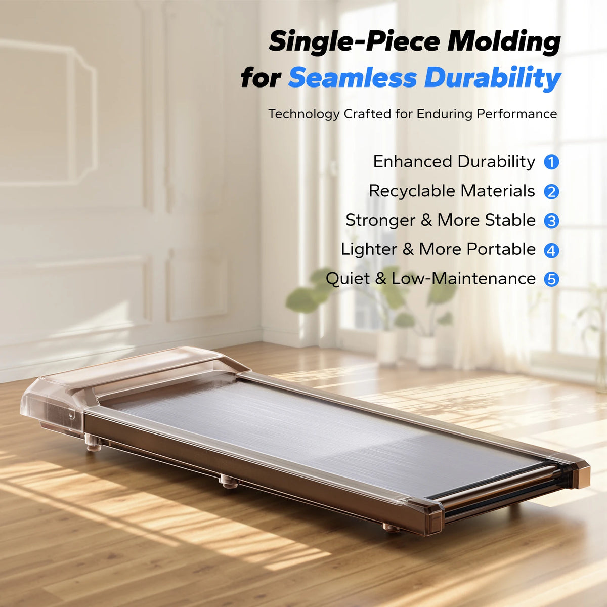 MERACH Under Desk Walking Pad Portable Treadmill With Remote Control