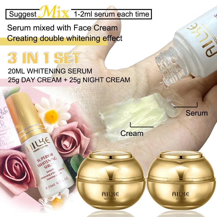 AILKE Whitening Moisturizing Face Cream for Dark Spots and Freckles