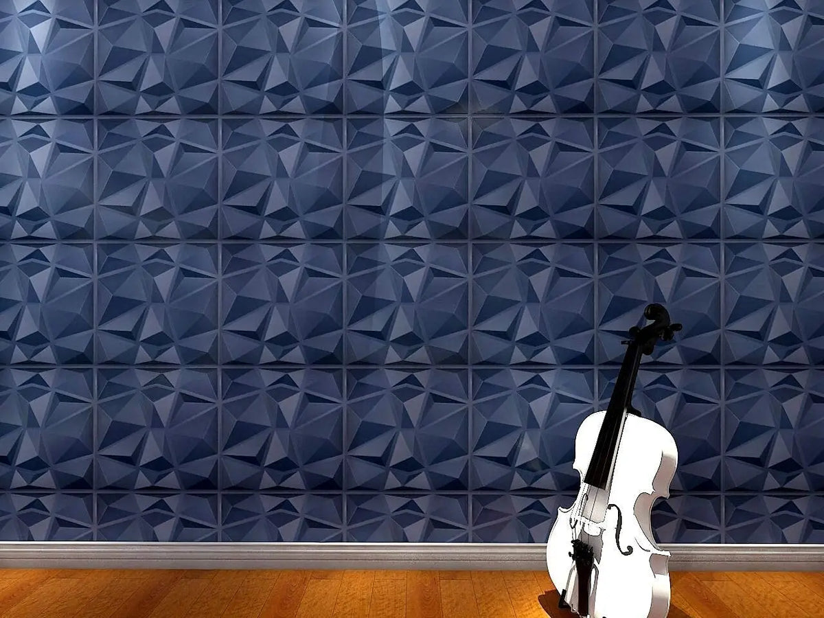 Art3d 3D PVC Wall Panels Diamond Relief Decor for Home