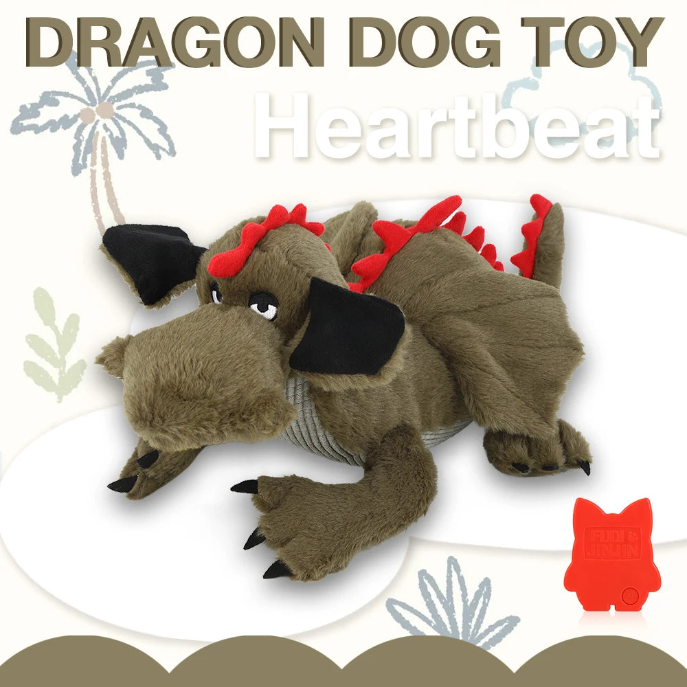 Heartbeat Sloth Plush Toy for Dogs Anxiety Relief and Comfort