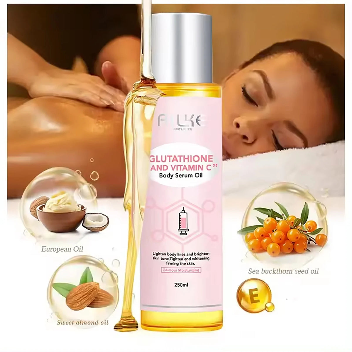 AILKE Glutathione Vitamin C Skin Brightening Body Care Kit
