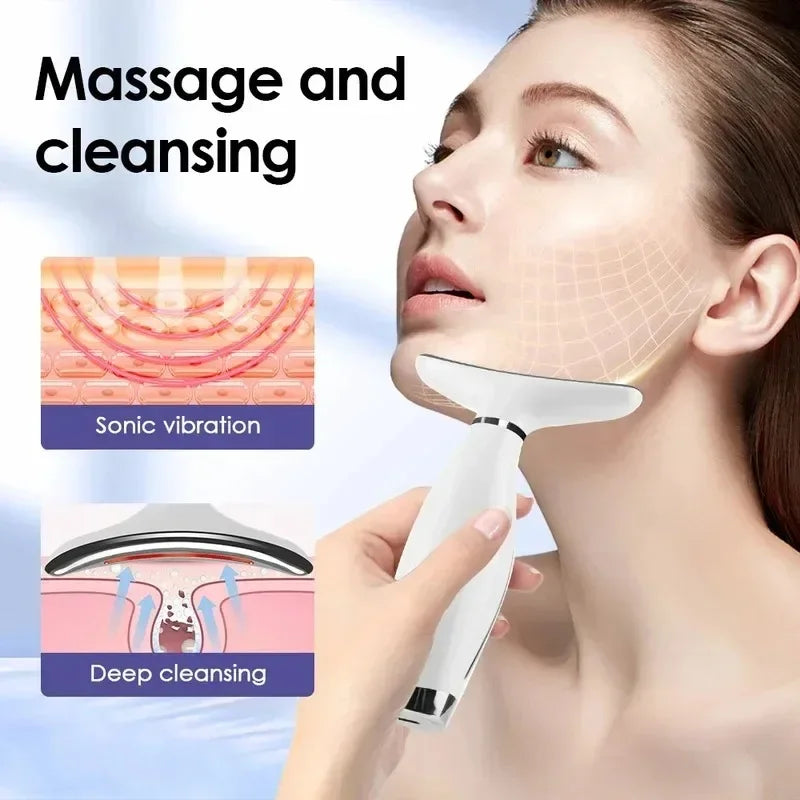 Neck And Face Lifting Massager With LED Photon Therapy