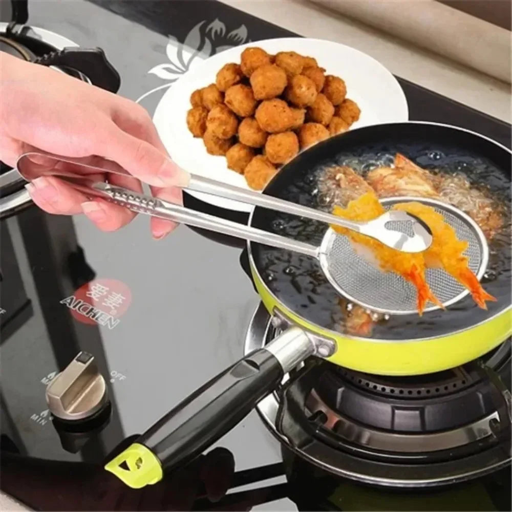 STONEGO Stainless Steel Fine Mesh Colander Strainer With Clip