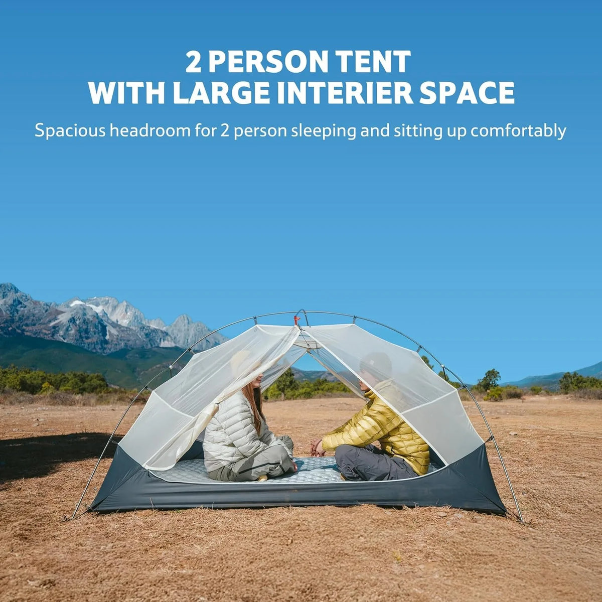 Naturehike Mongar Ultralight Waterproof Backpacking Tent for Hiking and Trekking