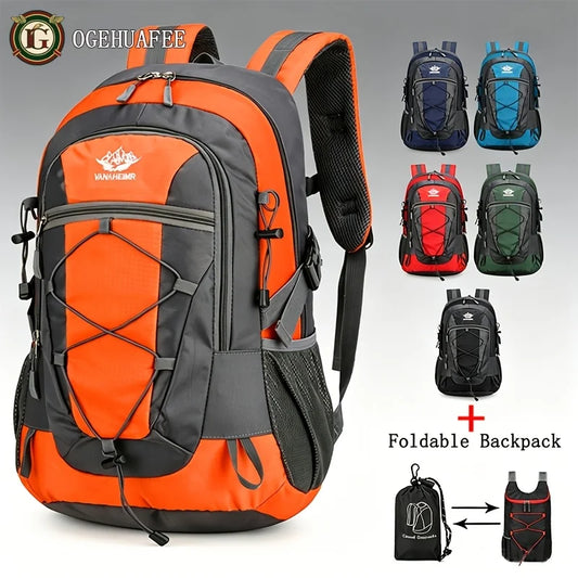 OGEHUAFEE Outdoor Hiking Backpack With Trekking Pole Holder