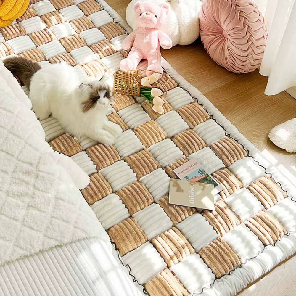 Warm Waterproof Pet Car Seat Mat With Washable Cover