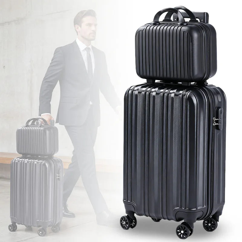 Hardside Luggage Set With TSA Lock, USB Port And Silent Spinners