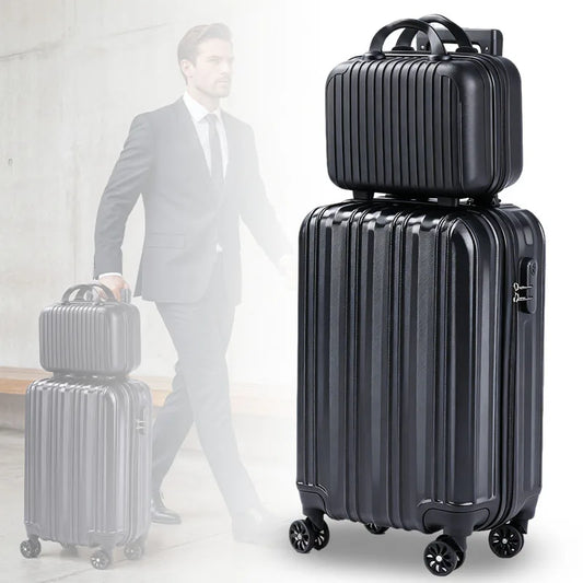 Hardside Luggage Set With TSA Lock, USB Port And Silent Spinners