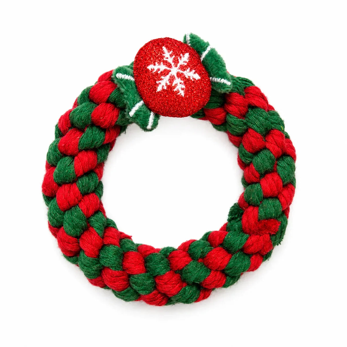 Christmas Dog Rope Toy for Chewing and Interactive Play