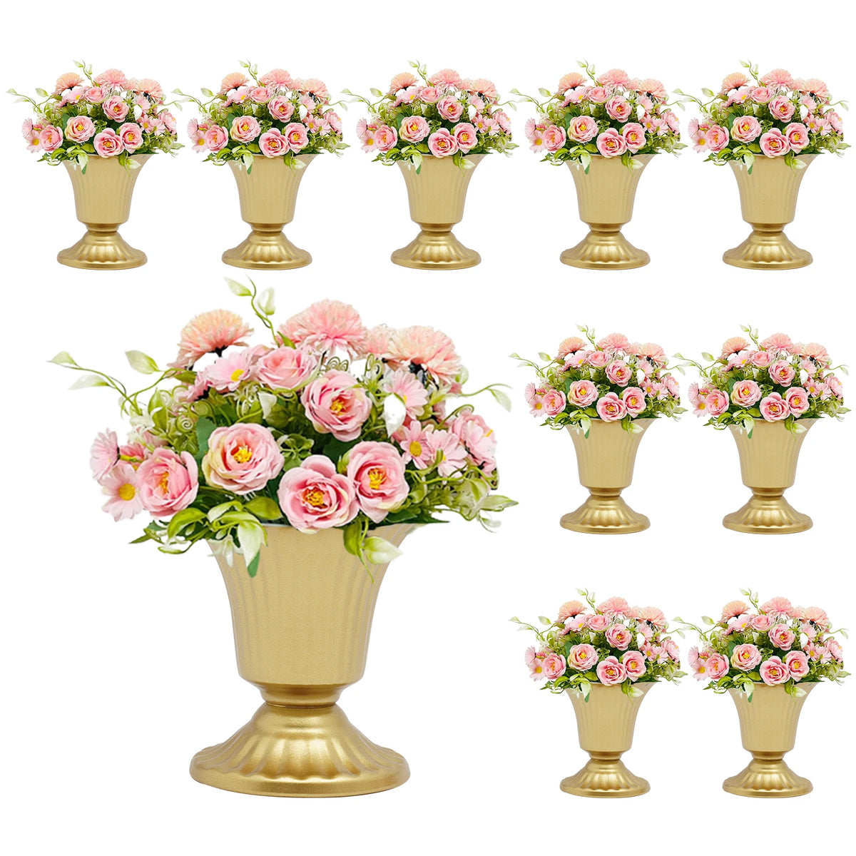 Wedding Trumpet Flower Vases for Table Centerpieces and Party Decor