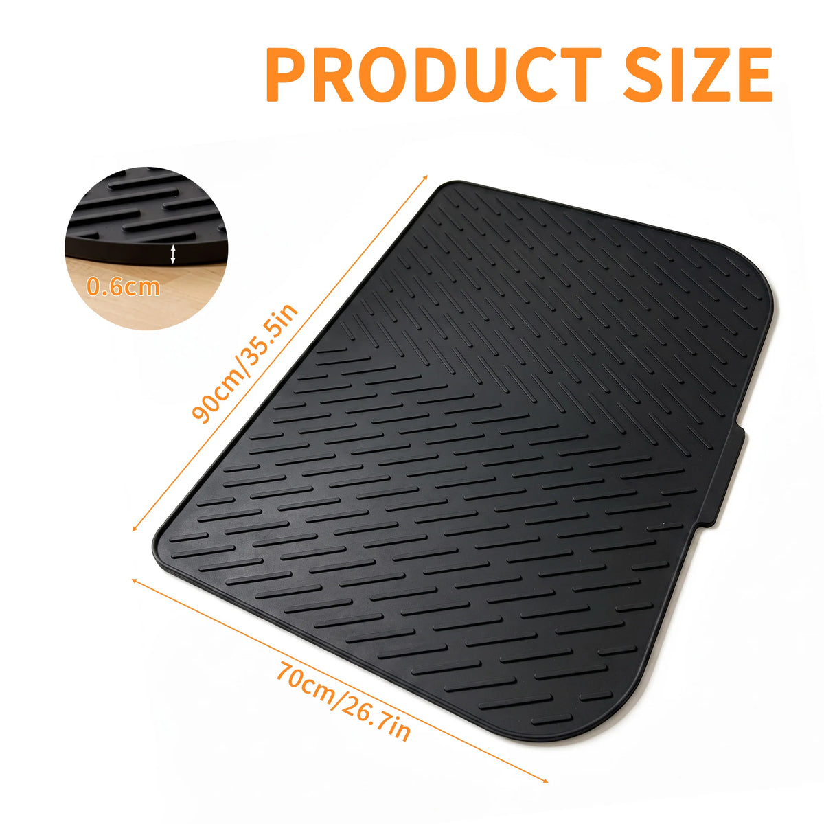 Waterproof Non Slip Silicone Cat Litter Mat for Multiple Cats