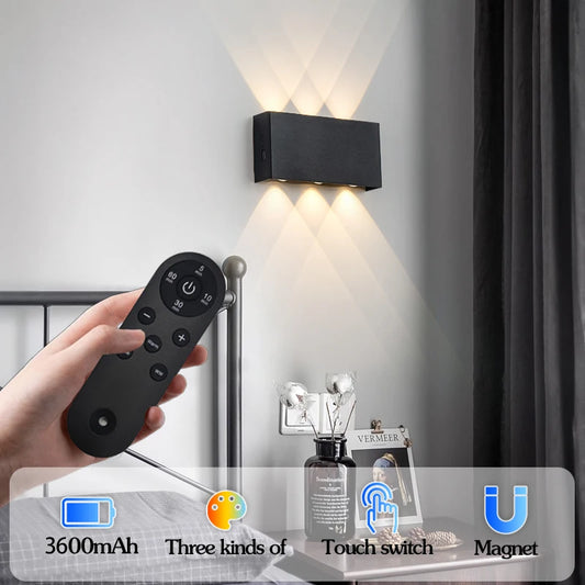 Modern Touch LED Magnetic Wireless Wall Lamp For Indoor Lighting
