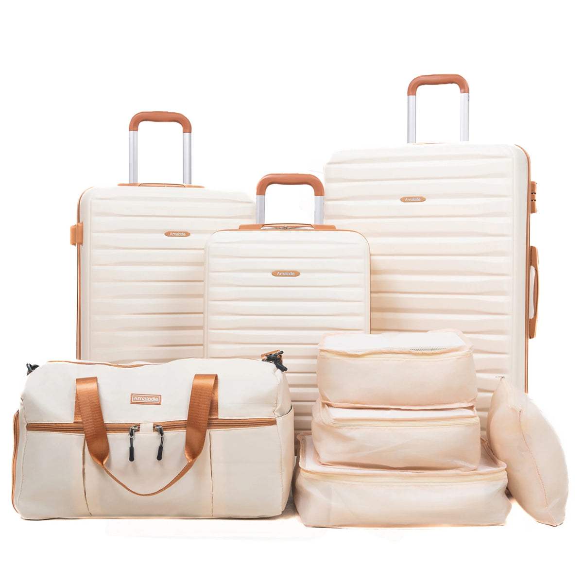 Travelhouse ABS Luggage Set With Spinner Wheels And TSA Lock
