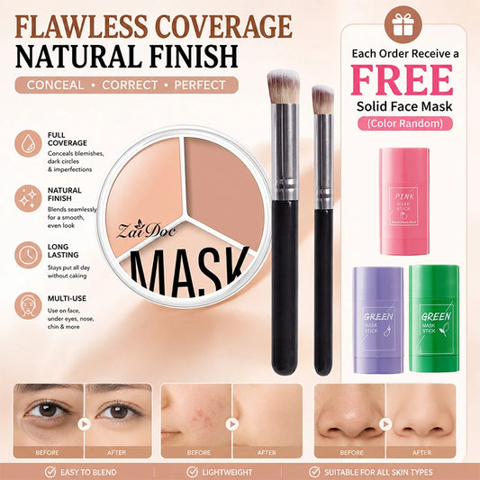 ZaiDoc Full Coverage Cream Concealer Palette for Dark Circles