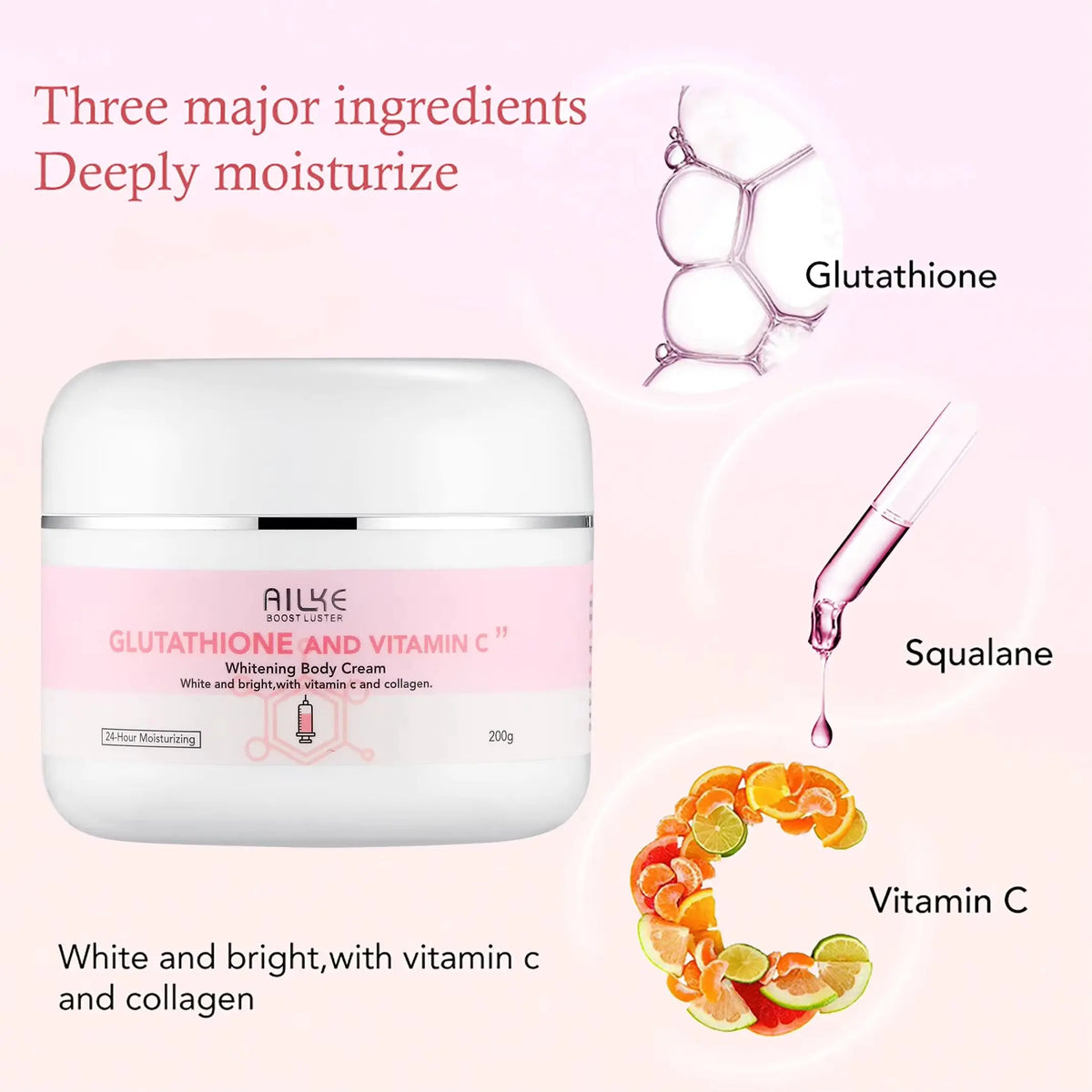 AILKE Vitamin C Glutathione Brightening Skin Care Set for Radiant Skin