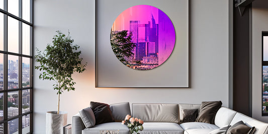 Wisfor Modern Decorative Glass Wall Mirror for Living Room
