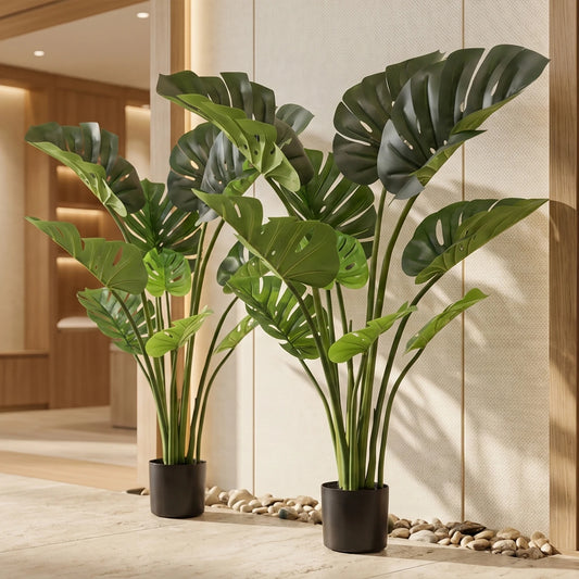 Artificial Monstera Tree With Pot for Home and Office Decor