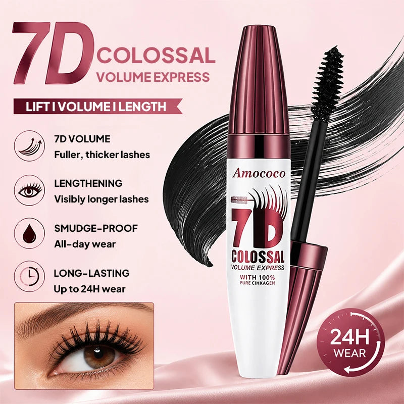 AMOCOCO 7D Volumizing Mascara For Longer Fuller Lashes