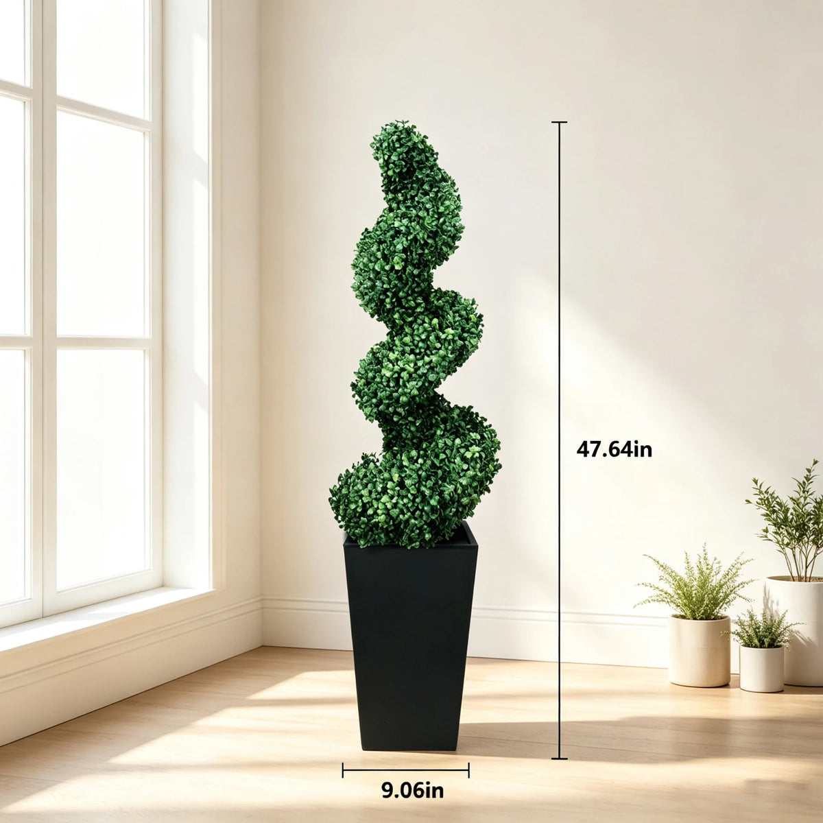 Olitree Artificial Boxwood Spiral Topiary Trees For Indoor Outdoor Decor