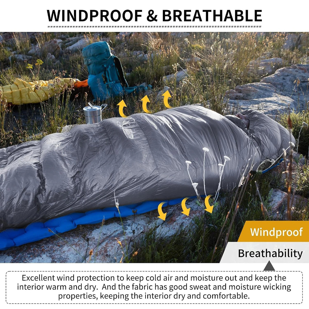 Naturehike Ultralight Duck Down Four Season Sleeping Bag for Camping