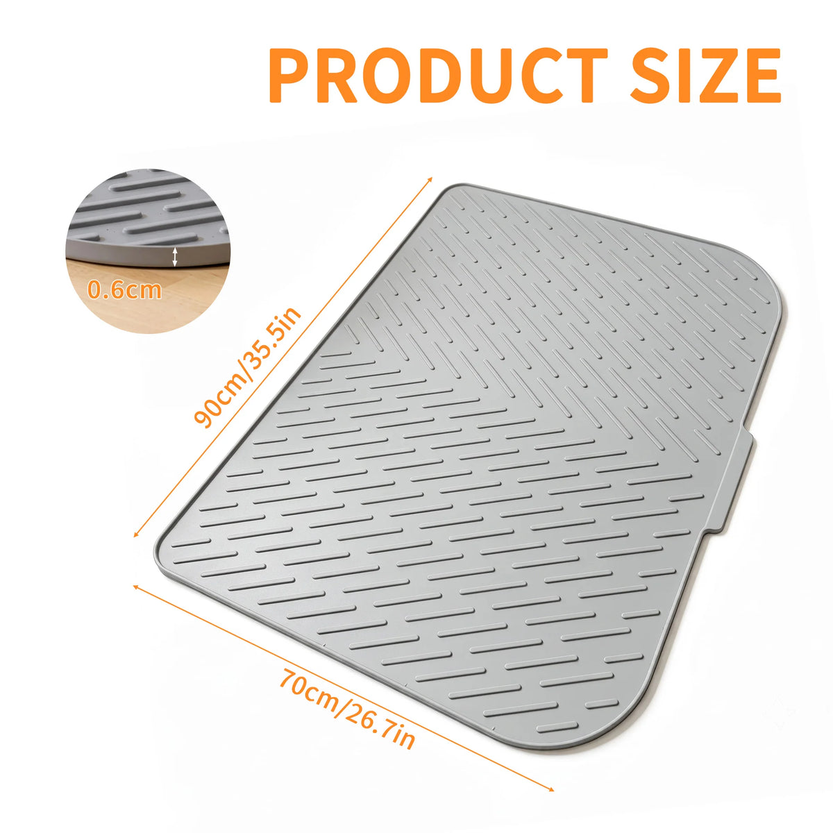 Waterproof Non Slip Silicone Cat Litter Mat for Multiple Cats