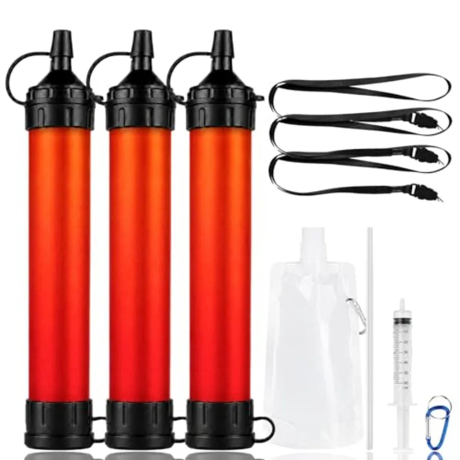 Portable Water Filter Straw For Camping Hiking Travel And Biking