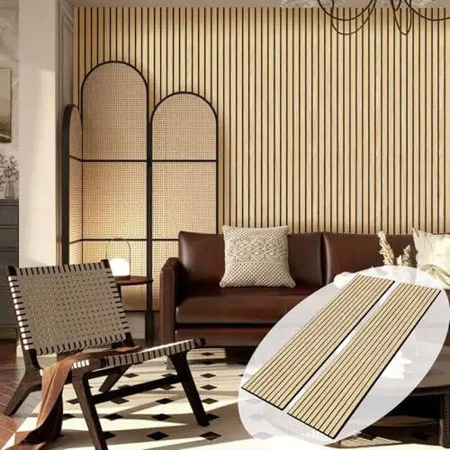 Self Adhesive 3D Acoustic Wood Slat Wall Panels for Studios