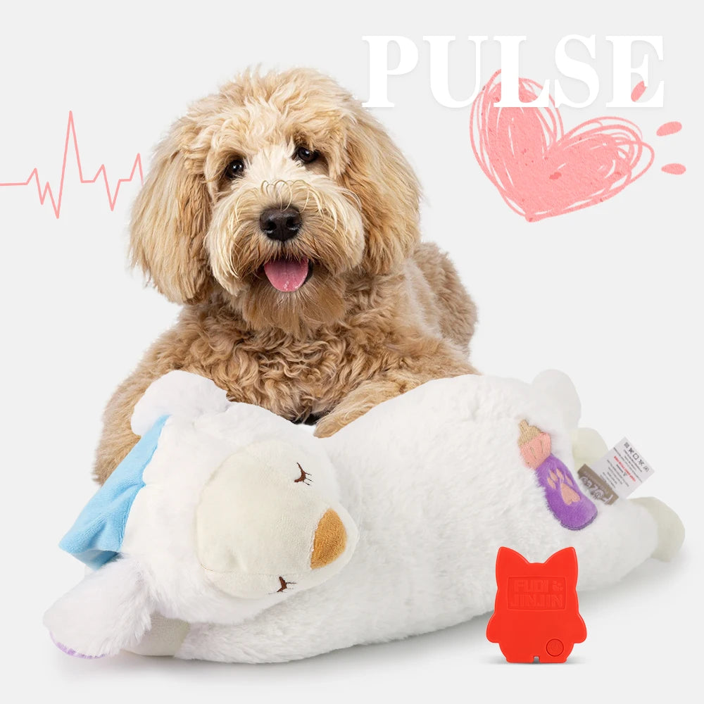 Heartbeat Sloth Plush Toy for Dogs Anxiety Relief and Comfort