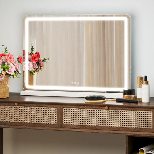 JHK LED Vanity Mirror With Dimmable Lighting And Memory Function