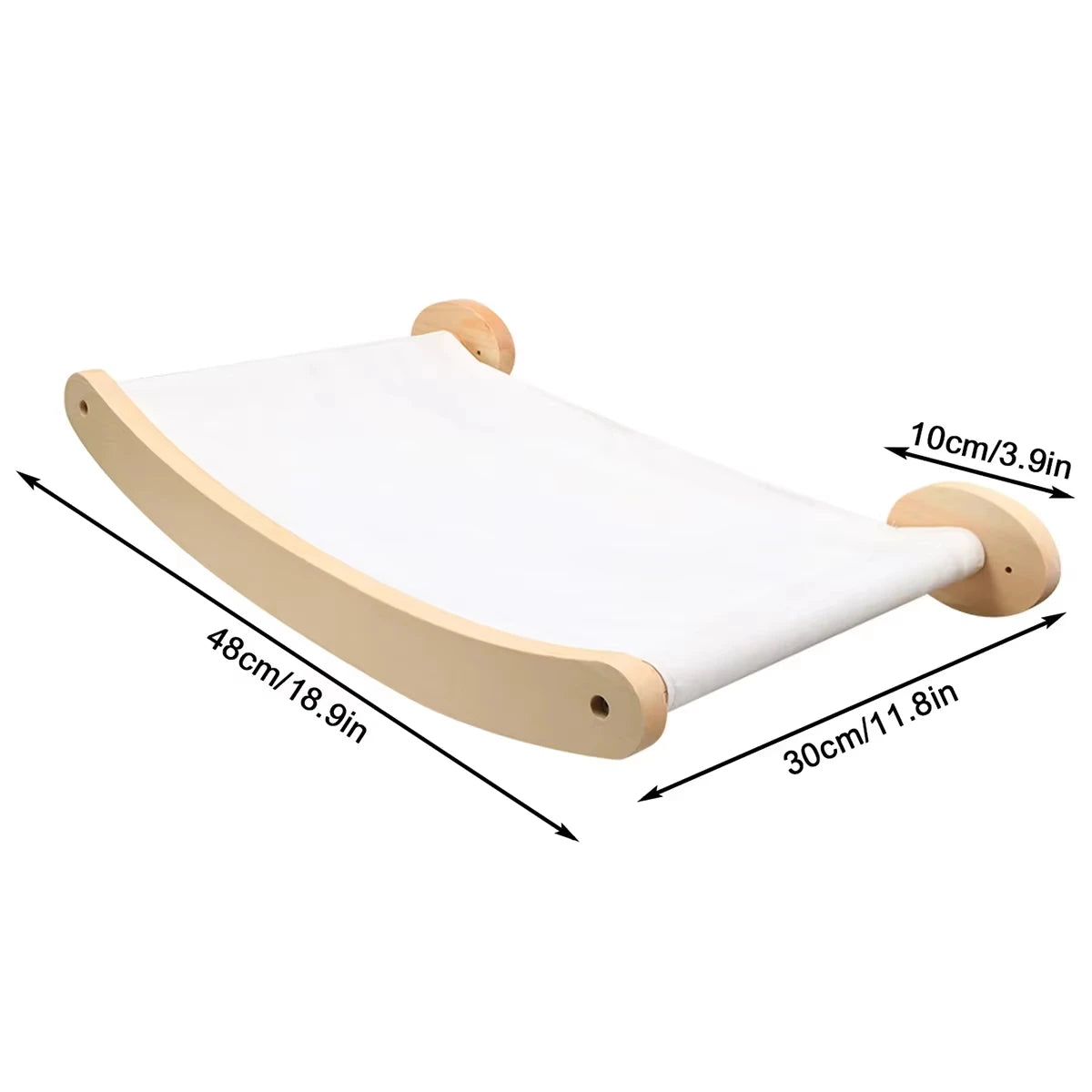 CWV Wall Mounted Sisal Cat Bridge for Climbing and Play