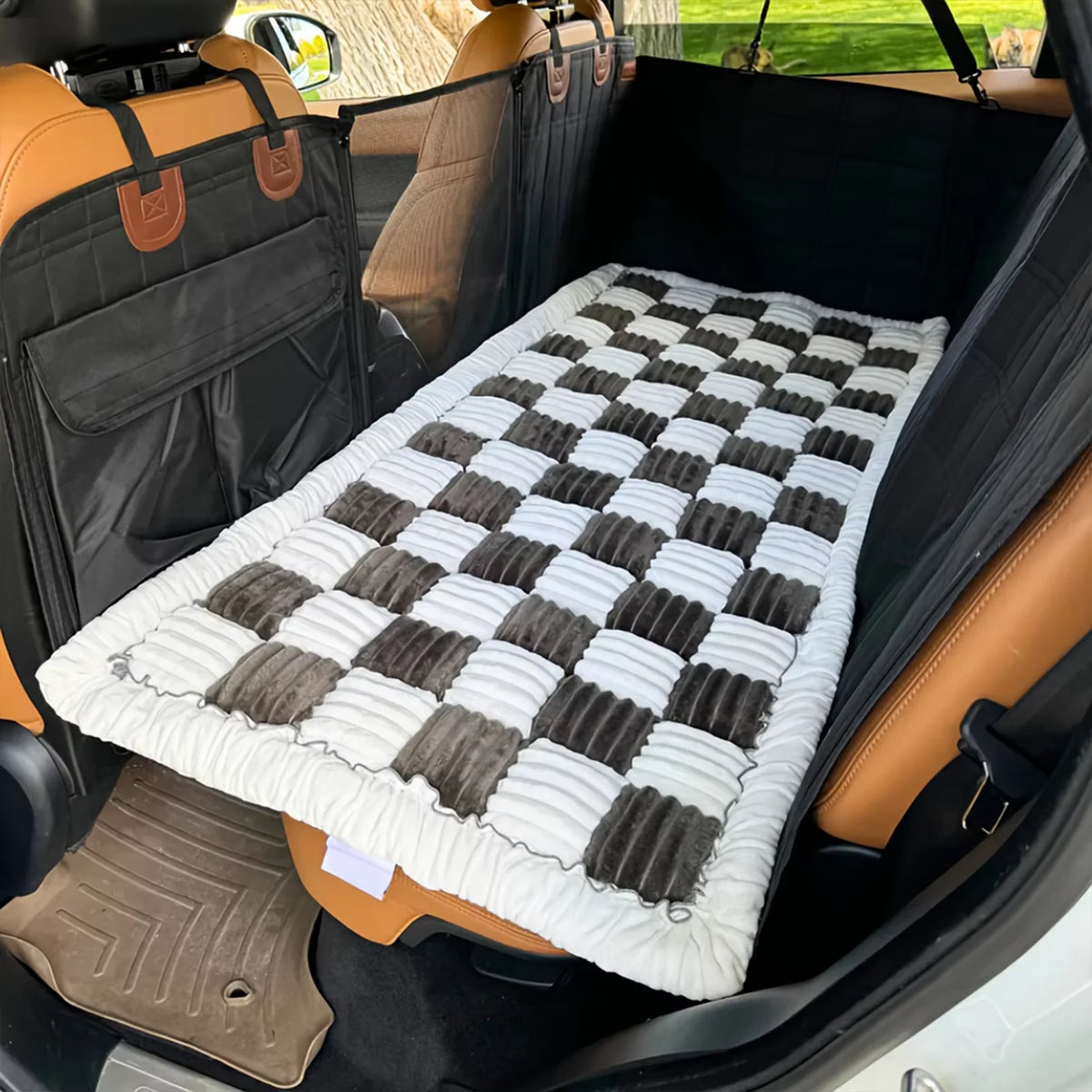 Warm Waterproof Pet Car Seat Mat With Washable Cover