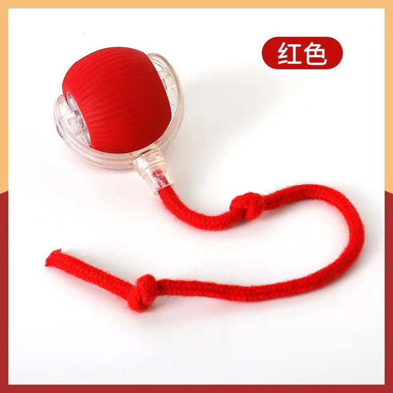 Automatic Rolling Cat Ball USB Rechargeable Interactive LED Toy