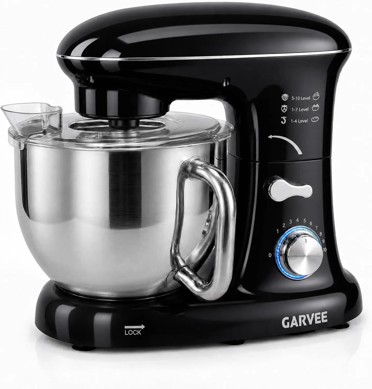 Tacleekii 500W Tilt Head Stand Mixer With Stainless Steel Bowl