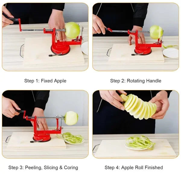 Manual 3 In 1 Apple Peeler, Potato Slicer And Corer