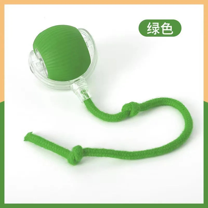 Automatic Rolling Cat Ball USB Rechargeable Interactive LED Toy