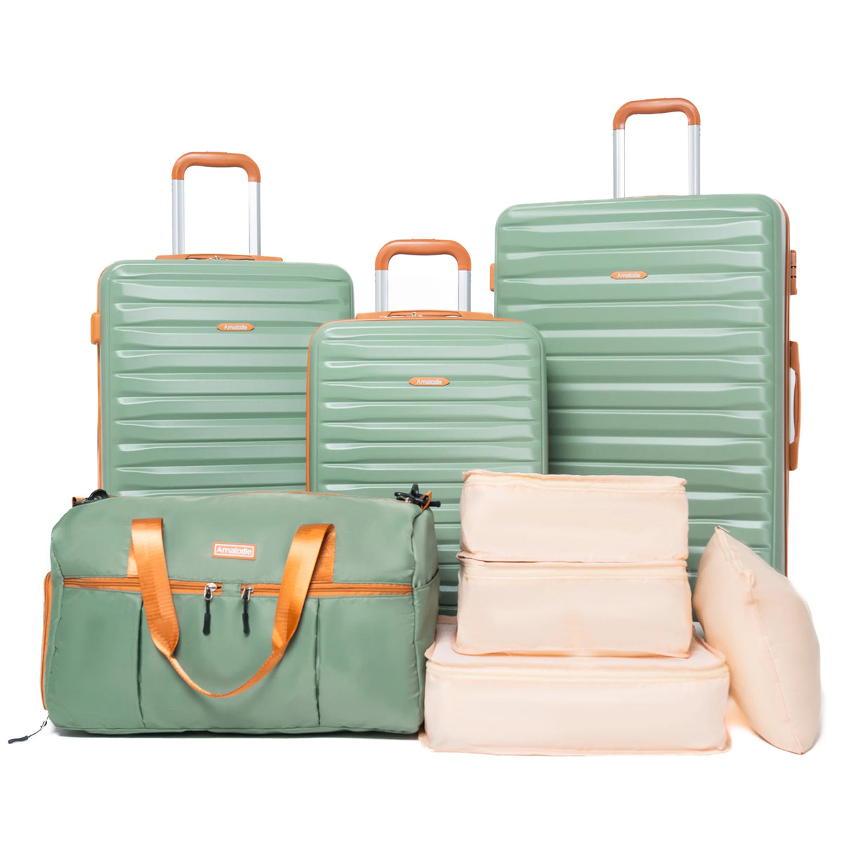 Travelhouse ABS Luggage Set With Spinner Wheels And TSA Lock