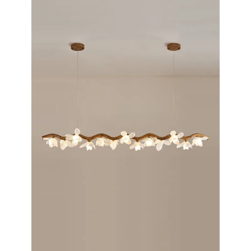 Branching Lotus Flower Pendant Lamp for Zen Style Dining Rooms