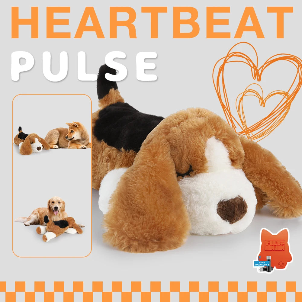 Heartbeat Sloth Plush Toy for Dogs Anxiety Relief and Comfort