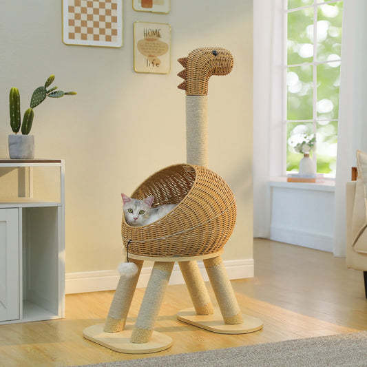 PAWZ Road Dinosaur Cat Tree with Sisal Scratching Post