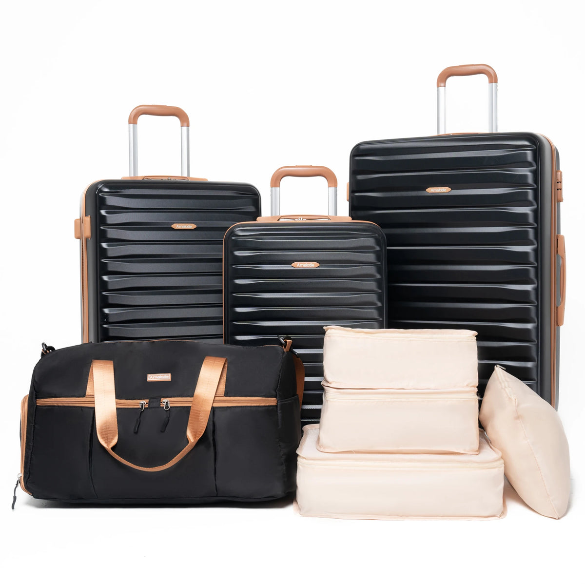Travelhouse ABS Luggage Set With Spinner Wheels And TSA Lock