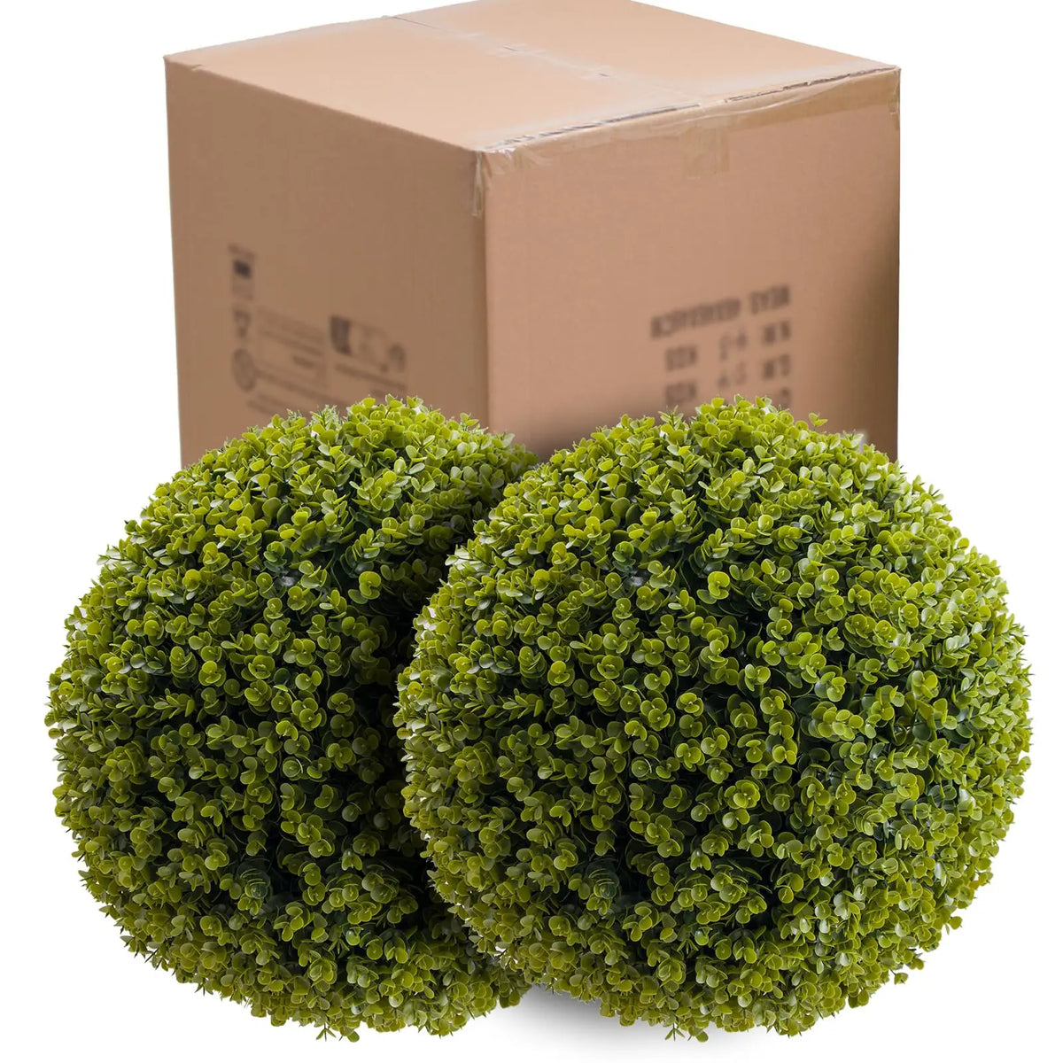 Studyset Artificial Cedar Topiary Balls Set of Two for Outdoor Decor