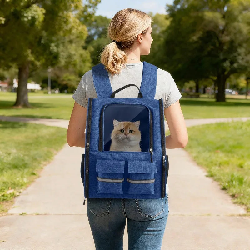 Rolling Pet Carrier Bag With Telescopic Handle And Shoulder Strap