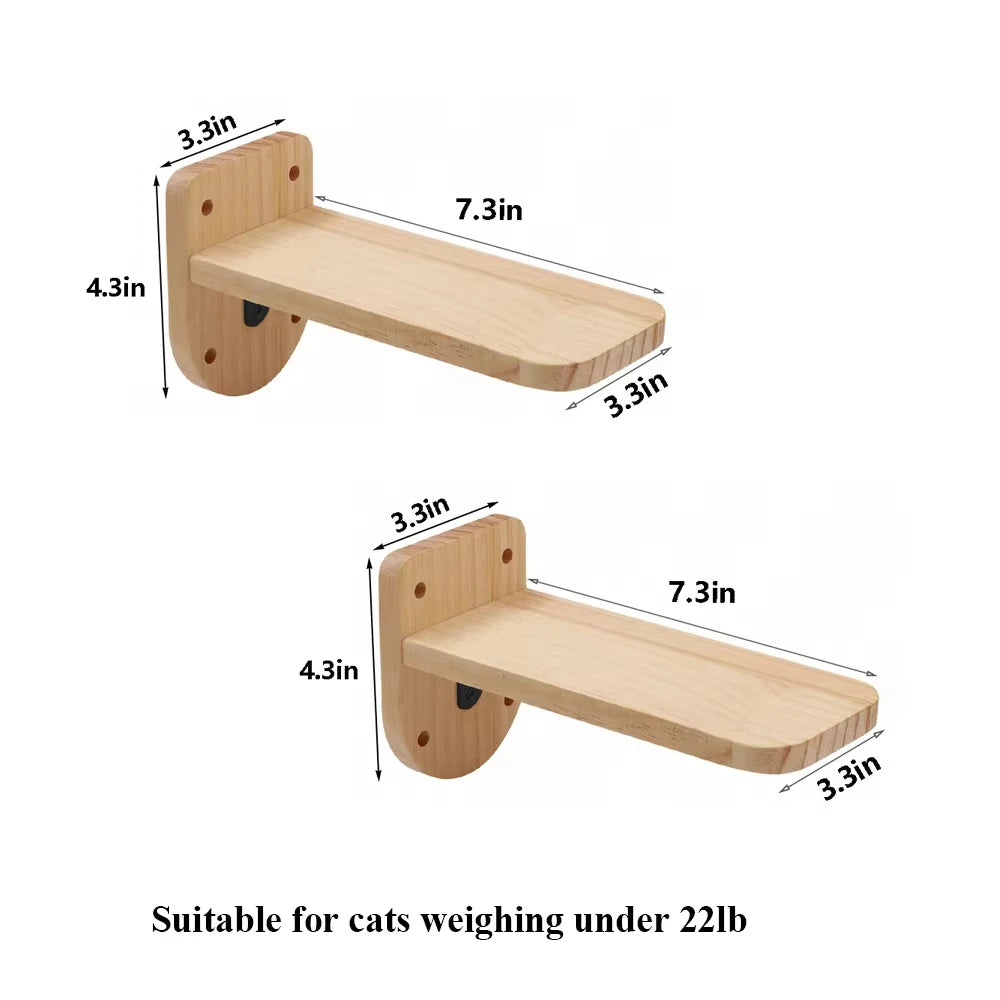 CWV Wall Mounted Sisal Cat Bridge for Climbing and Play