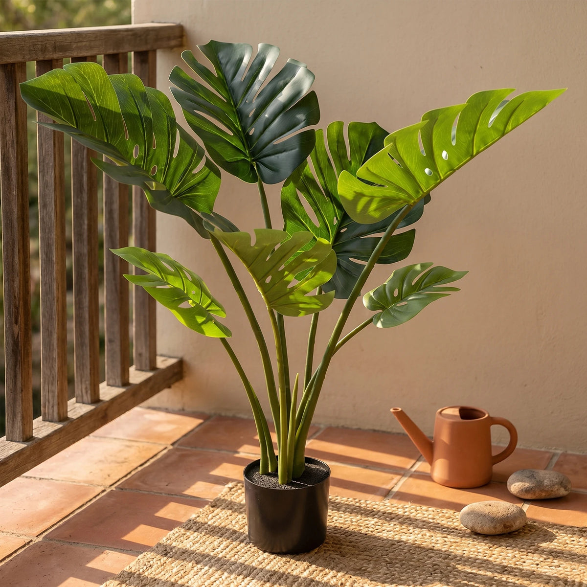 Artificial Monstera Tree With Pot for Home and Office Decor
